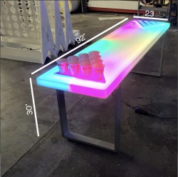 0849EE26 63C2 472A 83EF 5CA5297E920A 248047665 LED Glowing Beer Pong Table