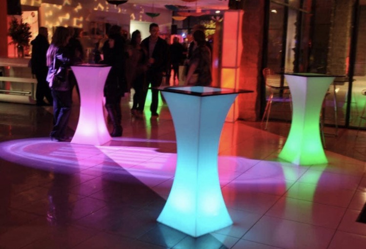 LED Belly Bar Table