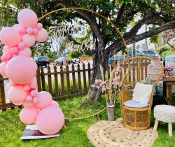 Boho Balloon Setup