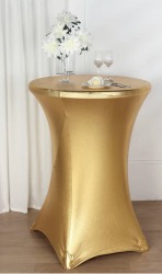 30” Belly Bar Table w/ Gold Cover