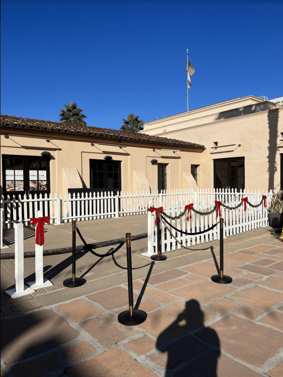 2 Stanchions w/ black rope